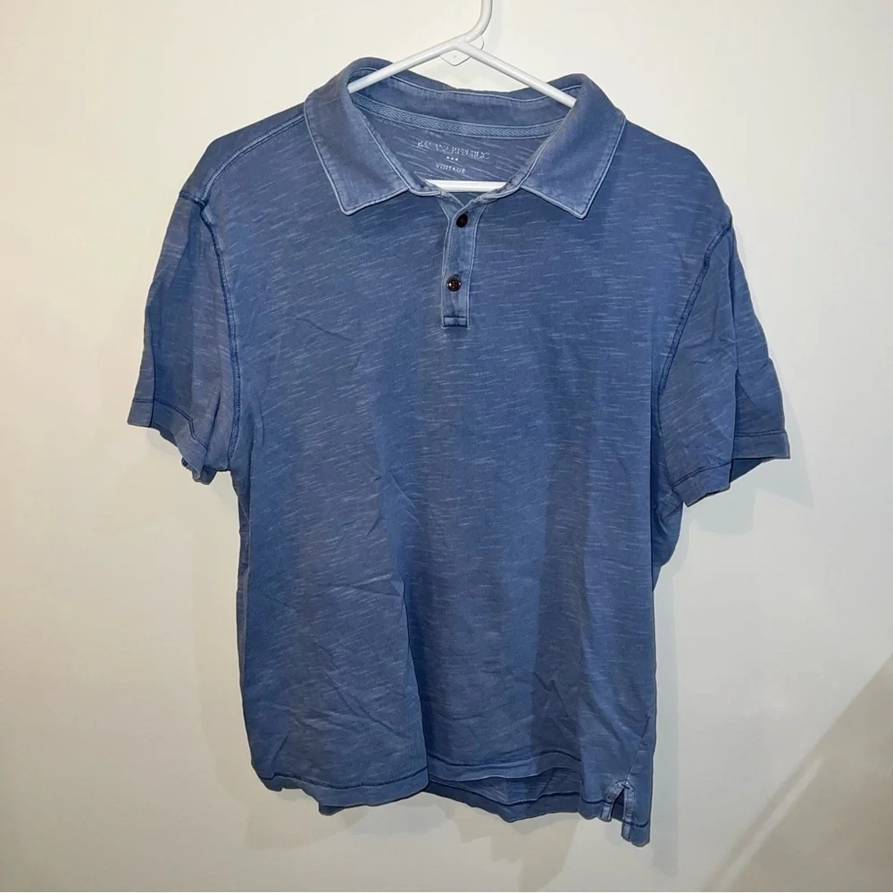 Banana Republic Men’s Vintage Polo Shirt Large - Soft Blue Casual Style